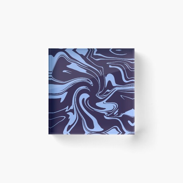 Item preview, Midnight Blue & Lavender Fluid Marble designed and sold by CaramelCo.