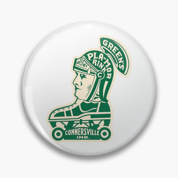 Item preview, Green's Pla-Mor Rink Connersville Indiana Roller Skating Rink Sticker Decal Label Design 2 designed and sold by tislord.