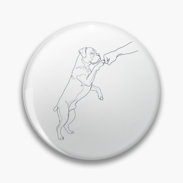Item preview, Vintage Boxer Dog Paw Friend Dog Mom Dad Lover designed and sold by DoodleTortle.