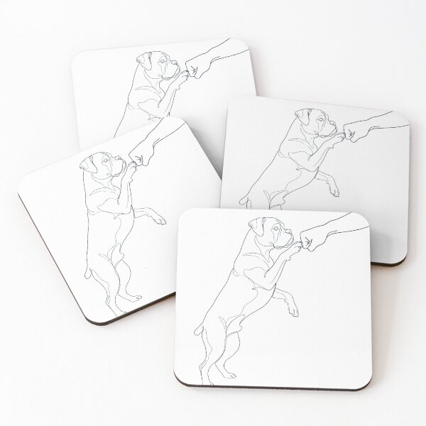 Item preview, Vintage Boxer Dog Paw Friend Dog Mom Dad Lover designed and sold by DoodleTortle.