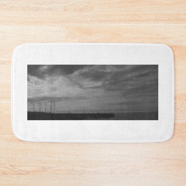 Item preview, musselburgh harbour in monochrome on a spring day (april 2026) (scotland) designed and sold by photosbykel.