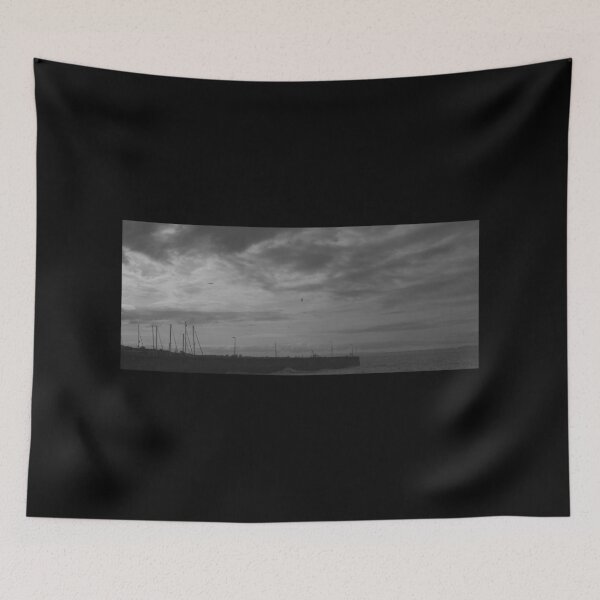 Item preview, musselburgh harbour in monochrome on a spring day (april 2026) (scotland) designed and sold by photosbykel.