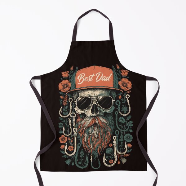 Item preview, Legendary Dad Skull - Vintage Father's Day Fishing Art designed and sold by Structure-Blue.