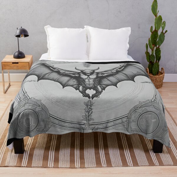 Item preview, Occult Gargoyle Demon Patch, Gothic Bat Wing Nosferatu Engraving designed and sold by DarkOriginArts.