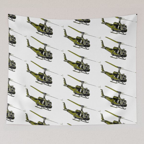 Item preview, UH-1 Huey Helicopter - Vietnam War Veteran Tribute Military Aviation Art designed and sold by Piotr Dulski.