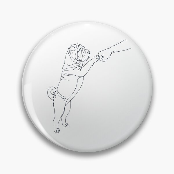 Item preview, Vintage Chinese Shar Pei Paw Friend Dog Mom Dad Lover designed and sold by DoodleTortle.