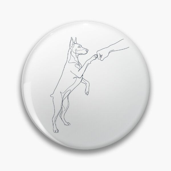 Item preview, Vintage Doberman Pinscher Paw Friend Dog Mom Dad Lover designed and sold by DoodleTortle.