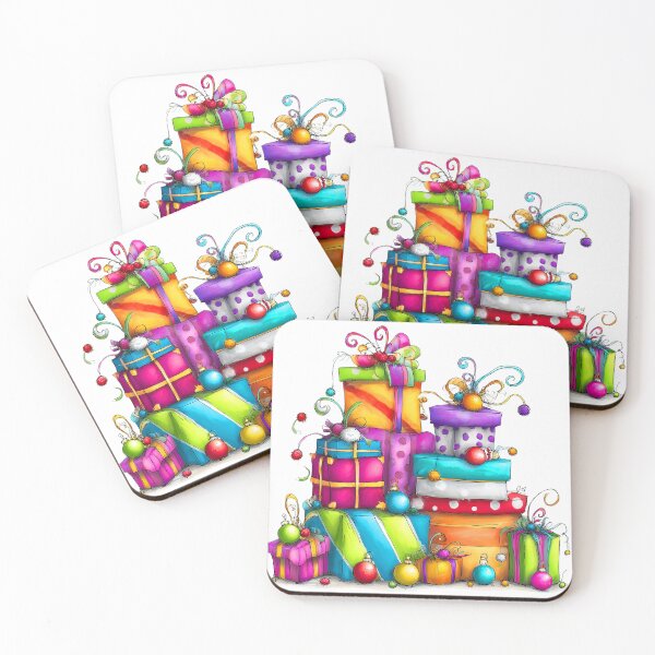 Item preview, Christmas Rainbow Magical Presents Wrapped In Bright Colors designed and sold by DEC02.