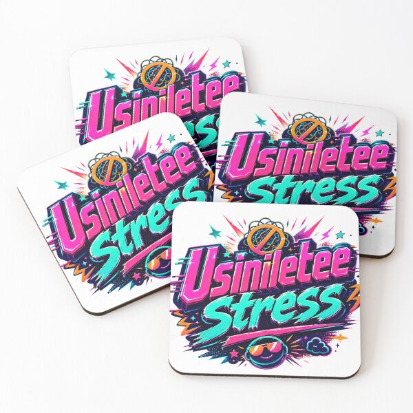 Item preview, Usiniletee Stress Neon Streetwear Typography Design designed and sold by NaphDesigns.