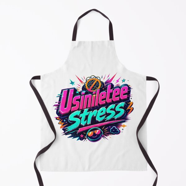 Item preview, Usiniletee Stress Neon Streetwear Typography Design designed and sold by NaphDesigns.