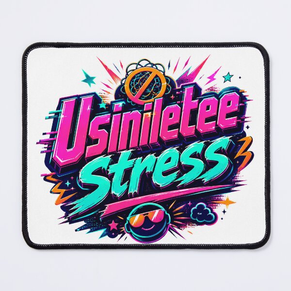Item preview, Usiniletee Stress Neon Streetwear Typography Design designed and sold by NaphDesigns.