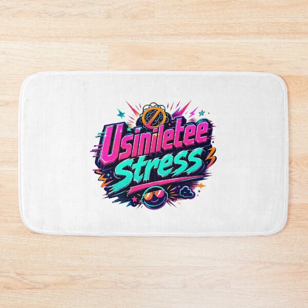 Item preview, Usiniletee Stress Neon Streetwear Typography Design designed and sold by NaphDesigns.