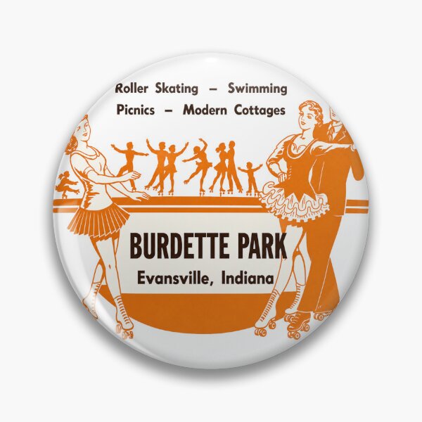 Artikelvorschau, Aufkleber für die Rollschuhbahn im Burdette Park in Evansville, Indiana entworfen und verkauft von tislord.