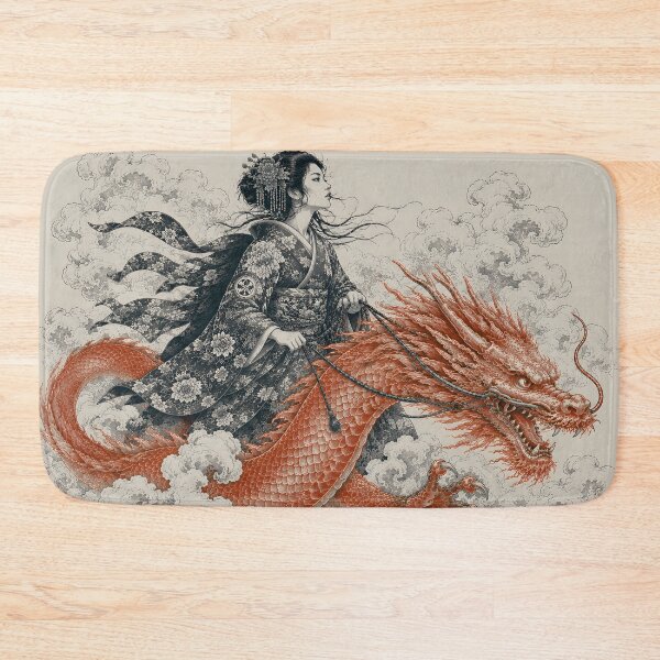Item preview, Geisha Riding Crimson Dragon designed and sold by Fregoli 2D.