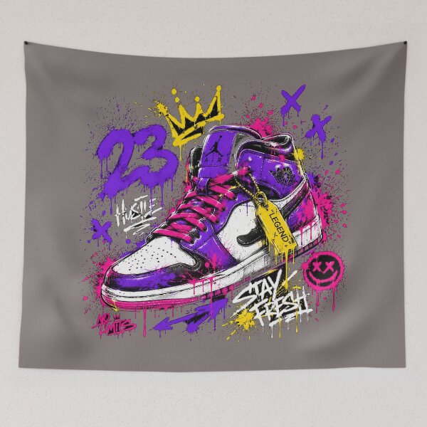 Item preview, Graffiti Sneaker Streetwear Tee | Neon Hypebeast Fashion designed and sold by JustResultsCo.