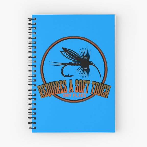 Item preview, Fly fishing patch style illustration "Requires a soft touch (dry flies)" designed and sold by Art-Horizon.