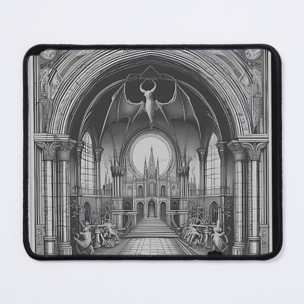 Item preview, Gothic Cathedral Demon Patch, Vampire Castle Architecture Art designed and sold by DarkOriginArts.