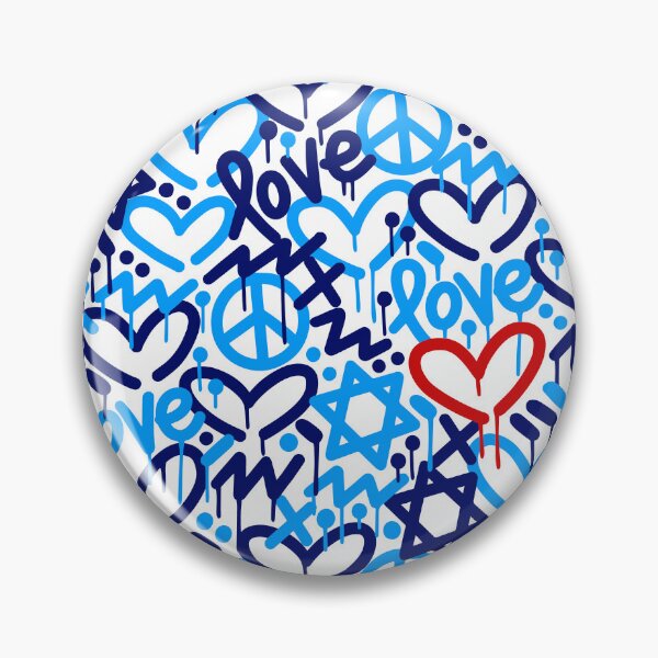 Artikelvorschau, Jüdische Liebe, roter Akzent, Herz entworfen und verkauft von Corey Paige Designs.