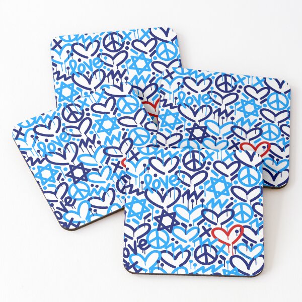 Item preview, Jewish Love Red Accent Heart designed and sold by Corey Paige Designs.