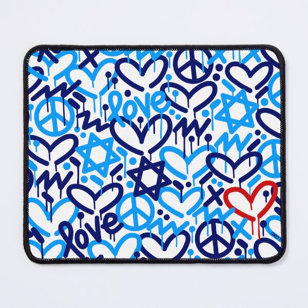 Item preview, Jewish Love Red Accent Heart designed and sold by Corey Paige Designs.
