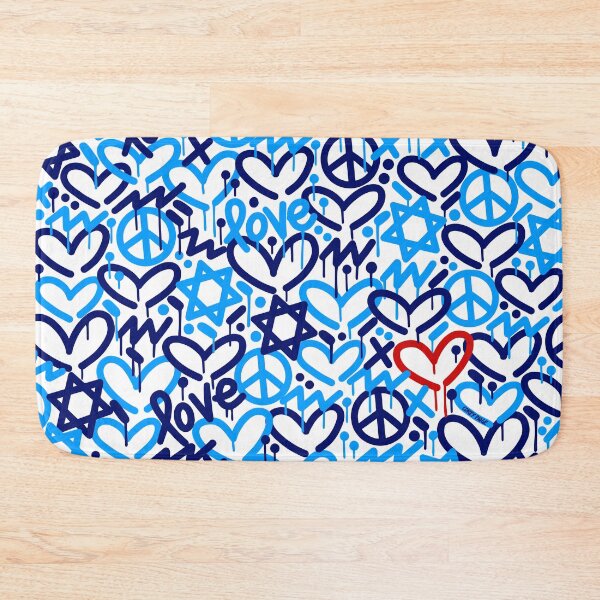 Item preview, Jewish Love Red Accent Heart designed and sold by Corey Paige Designs.