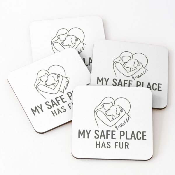 Item preview, My Safe Place Has Fur Minimal Pet Lover Mental Health Shirt designed and sold by Safe Haven Pets.