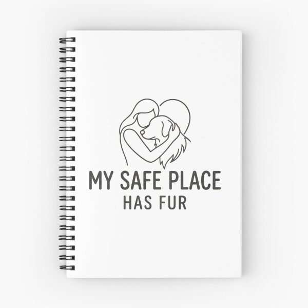 Item preview, My Safe Place Has Fur Minimal Pet Lover Mental Health Shirt designed and sold by Safe Haven Pets.