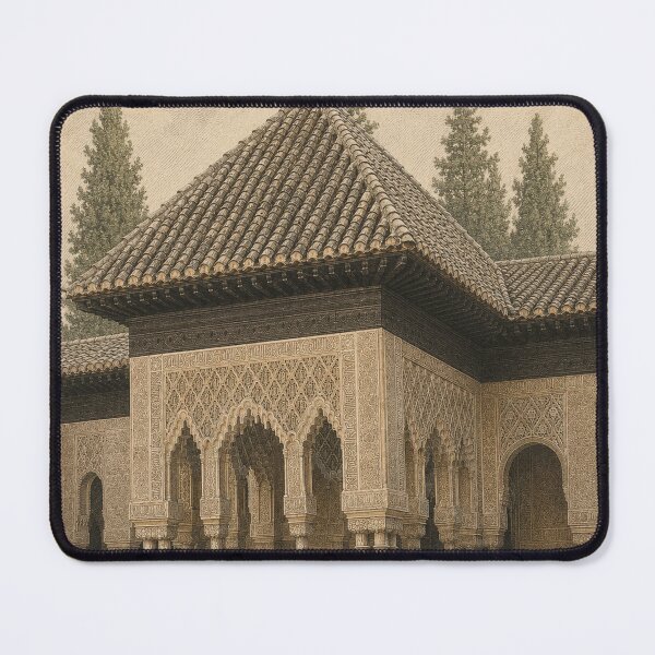 Item preview, Granada Alhambra Palace Vintage Travel Poster Art Print designed and sold by Clavivs.