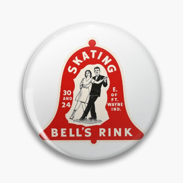 Item preview, Bells Rink Fort Wayne Indiana Roller Skating Rink Sticker Decal Label Design 2 designed and sold by tislord.