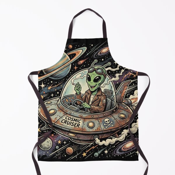 Item preview, Smoking Alien UFO designed and sold by ALL ART .