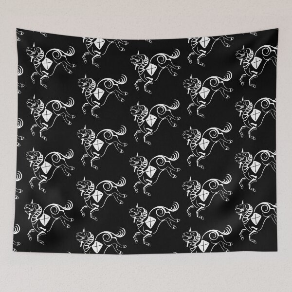 Item preview, White Print Undead Unicorn - Wicked Wilderness designed and sold by Wicked-Oddities.