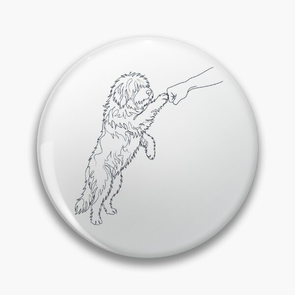 Item preview, Vintage Old English Sheepdog Paw Friend Dog Mom Dad Lover designed and sold by DoodleTortle.