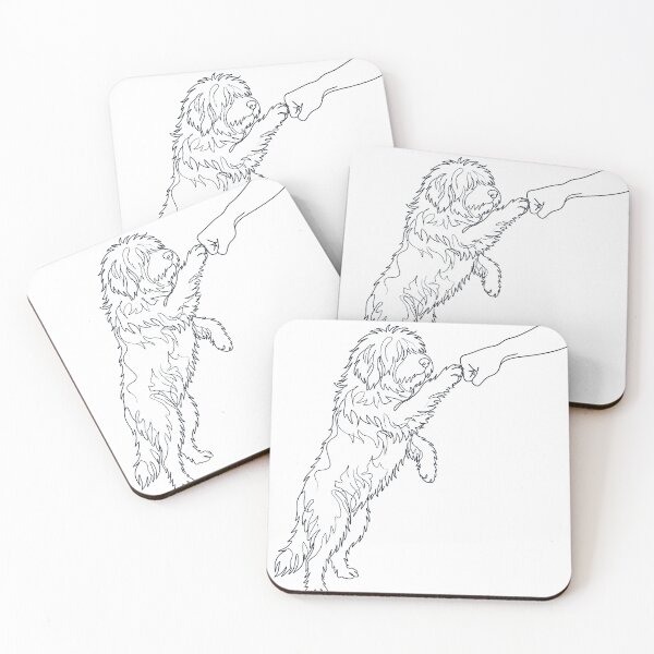 Item preview, Vintage Old English Sheepdog Paw Friend Dog Mom Dad Lover designed and sold by DoodleTortle.