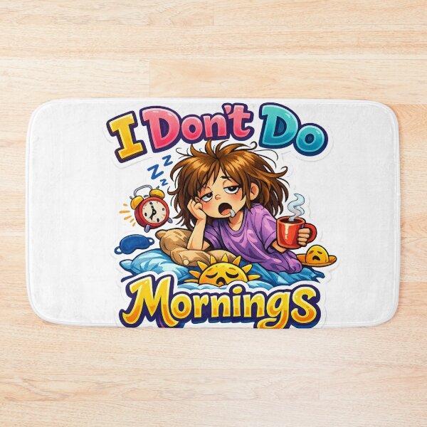 Item preview, I Don't Do Mornings designed and sold by Amberkhaan.