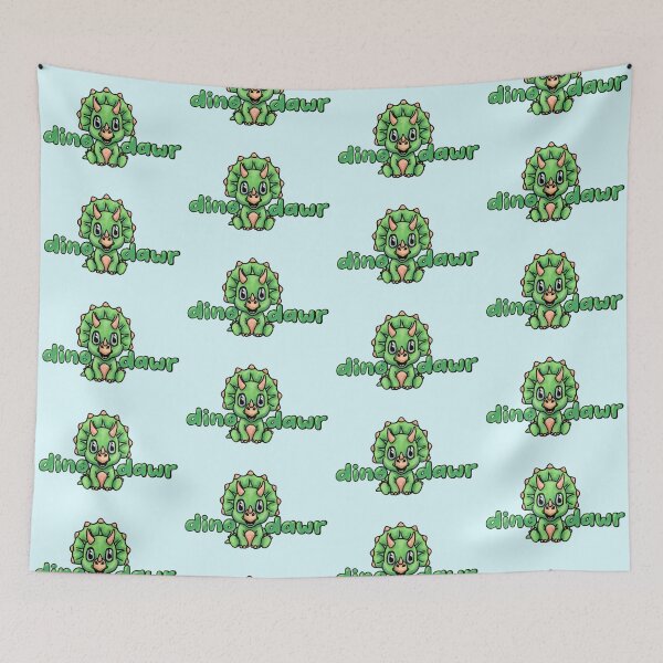 Item preview, Dinodawr! Rawr! Cute green dinosaur designed and sold by DoodlingMissy.