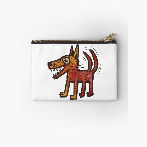 Item preview, Happy Dog with Two Tails - Gritty Street Art Style designed and sold by Lifer Art and Design.