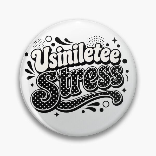 Item preview, Usiniletee Stress Retro Polka Dot Typography Design designed and sold by NaphDesigns.