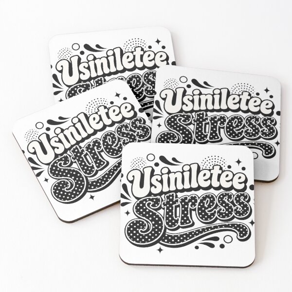 Item preview, Usiniletee Stress Retro Polka Dot Typography Design designed and sold by NaphDesigns.
