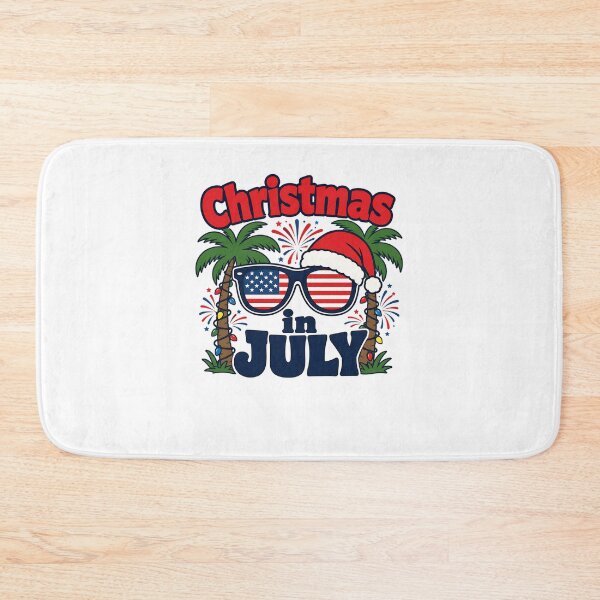 Item preview, Christmas in July USA Flag Santa Hat Lights Men Women Kids  designed and sold by clothesy7.