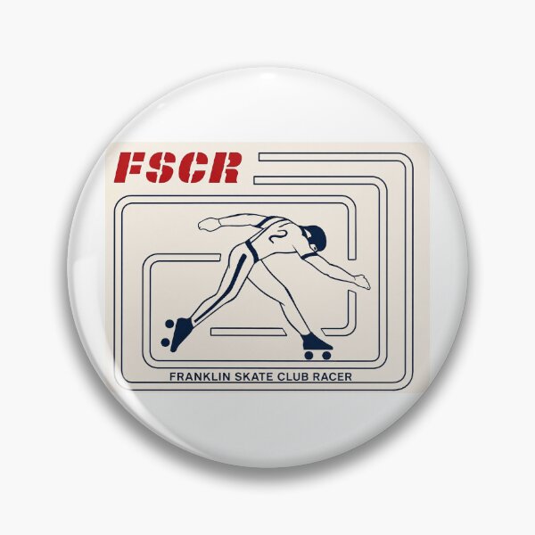 Item preview, Franklin Skate Club Racer Franklin Indiana Roller Skating Rink Sticker Decal Label Design 2 designed and sold by tislord.