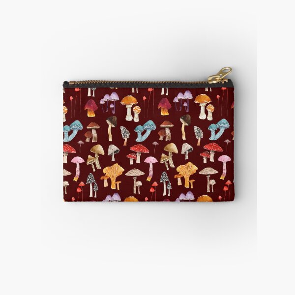 Item preview, MUSHROOMS PATTERN (maroon/garnet) designed and sold by BEATRIZ ABAITUA.