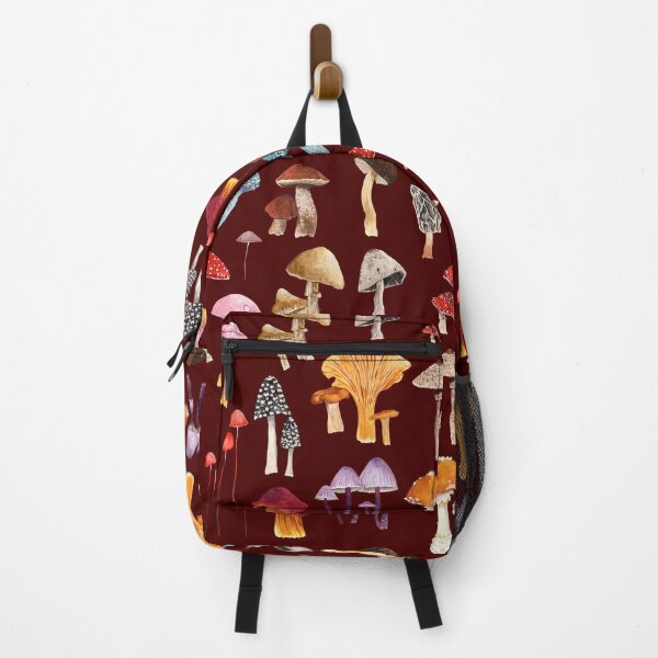 Item preview, MUSHROOMS PATTERN (maroon/garnet) designed and sold by BEATRIZ ABAITUA.