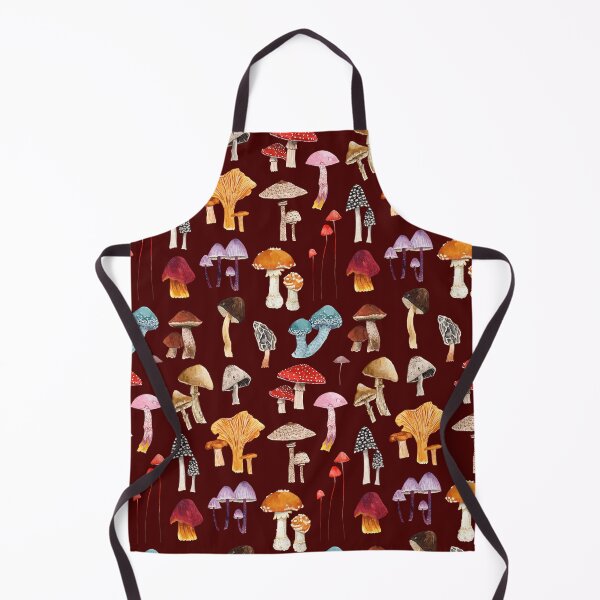 Item preview, MUSHROOMS PATTERN (maroon/garnet) designed and sold by BEATRIZ ABAITUA.