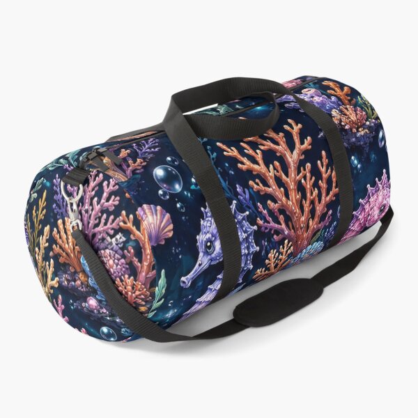 Item preview, Colourful Seahorse Coral Reef Fantasy Pattern Artwork designed and sold by ArtComixHaven.