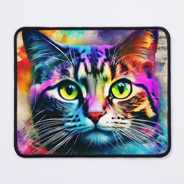 Item preview, Sci-Fi Blue And Pink Cat Face On Music designed and sold by DEC02.
