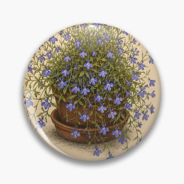 Item preview, Victorian Lobelia Botanical Illustration | Antique Trailing Lobelia Floral Print designed and sold by BethnalShop.