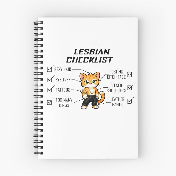Item preview, Lesbian Checklist designed and sold by Remake Design Lab.