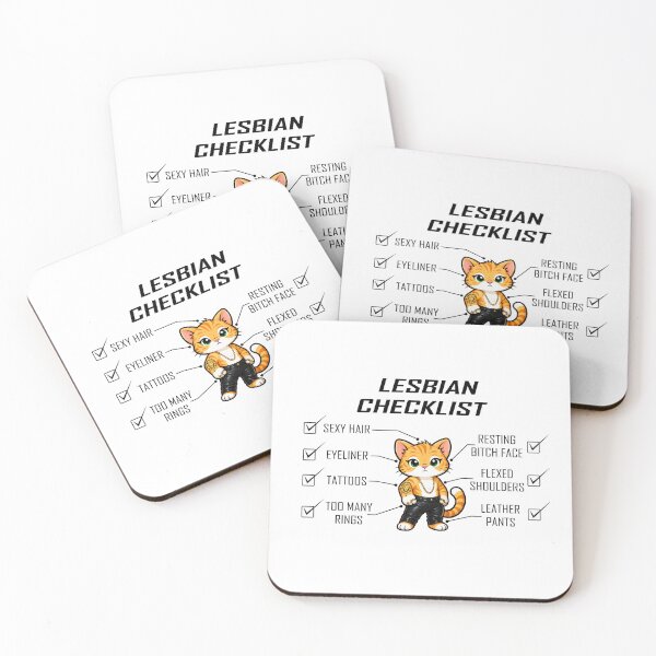 Item preview, Lesbian Checklist designed and sold by Remake Design Lab.
