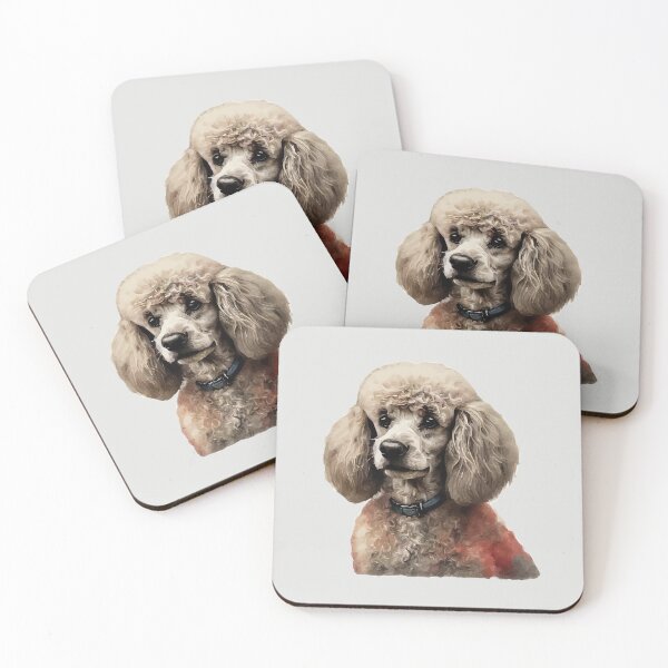 Item preview, Geometric Poodle – Modern Pet Art designed and sold by Tklezardesigns.