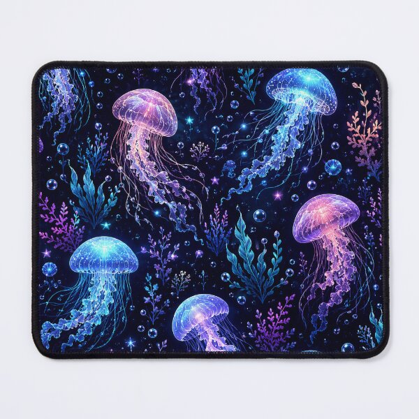 Item preview, Glowing Jellyfish Ocean Fantasy Pattern Artwork designed and sold by ArtComixHaven.